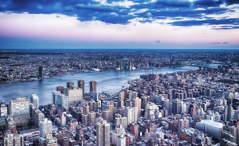Panoramic architecture new york photo