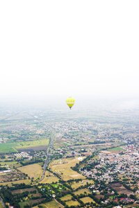 Houses aerial flying