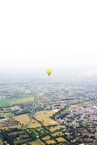 Houses aerial flying photo