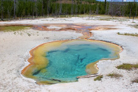 Pool steam yellowstone