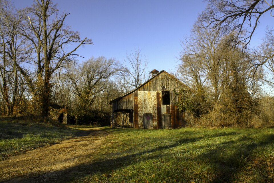 Landscape farm sunrise photo