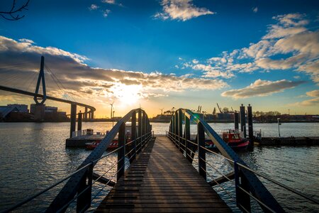 Yachts boats dock photo