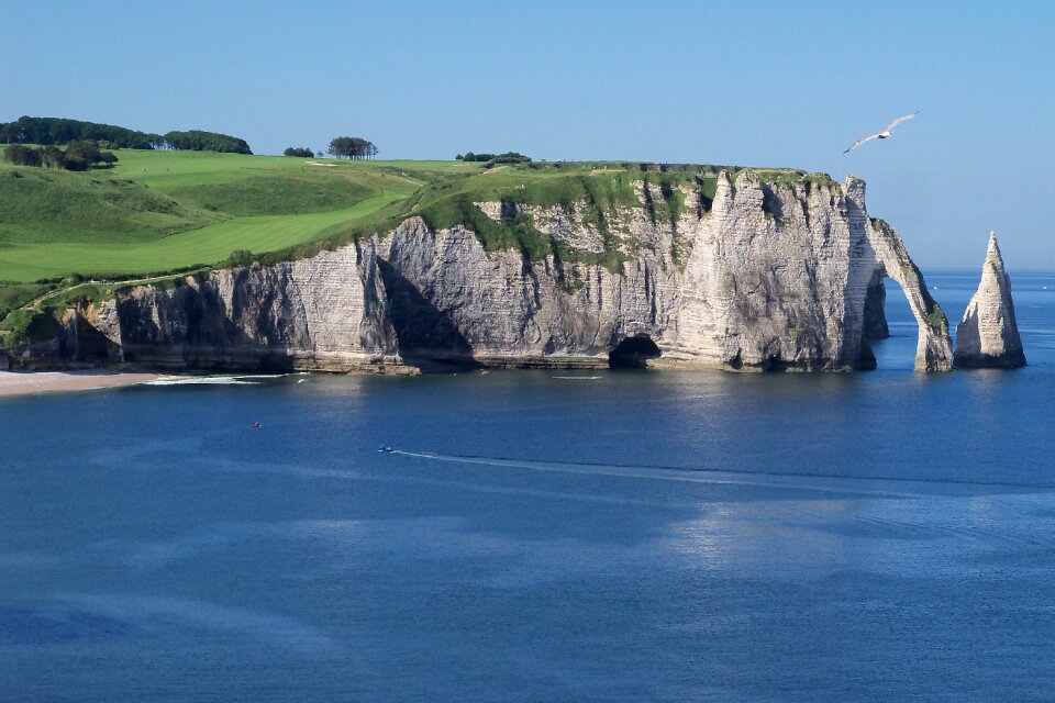 Cliff felsentor north sea