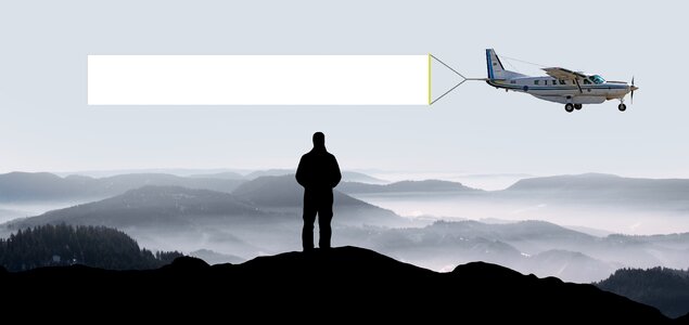 Flyer text box mountains