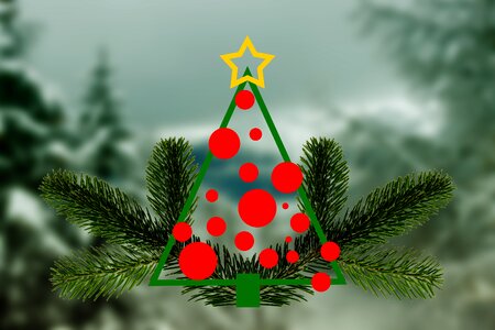 Christmas time christmas decorations background photo