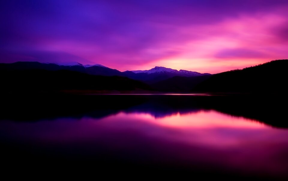Lake water reflections