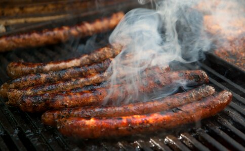 Sausages merguez smoke