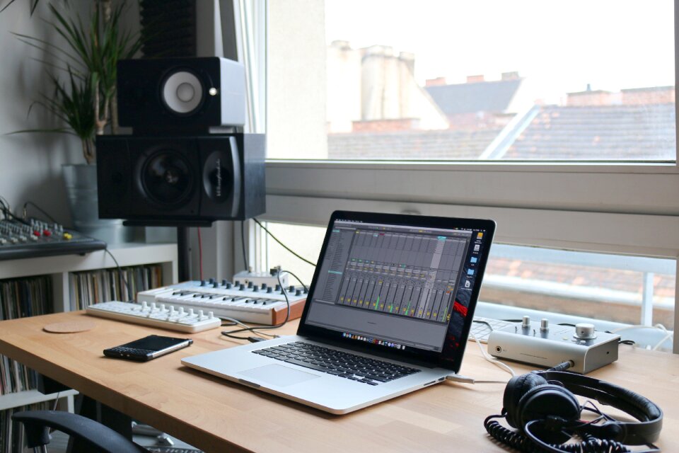 Workspace table desk photo