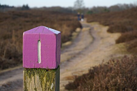 Hiking route heide spring