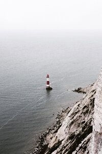 Waves nature lighthouse photo