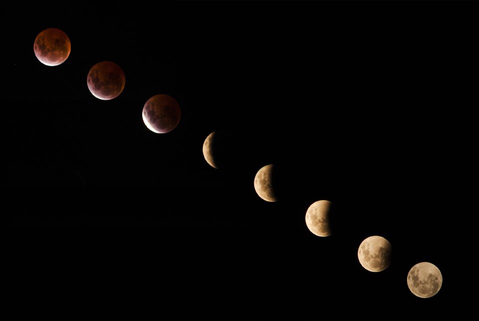 Sky gray moon gray night