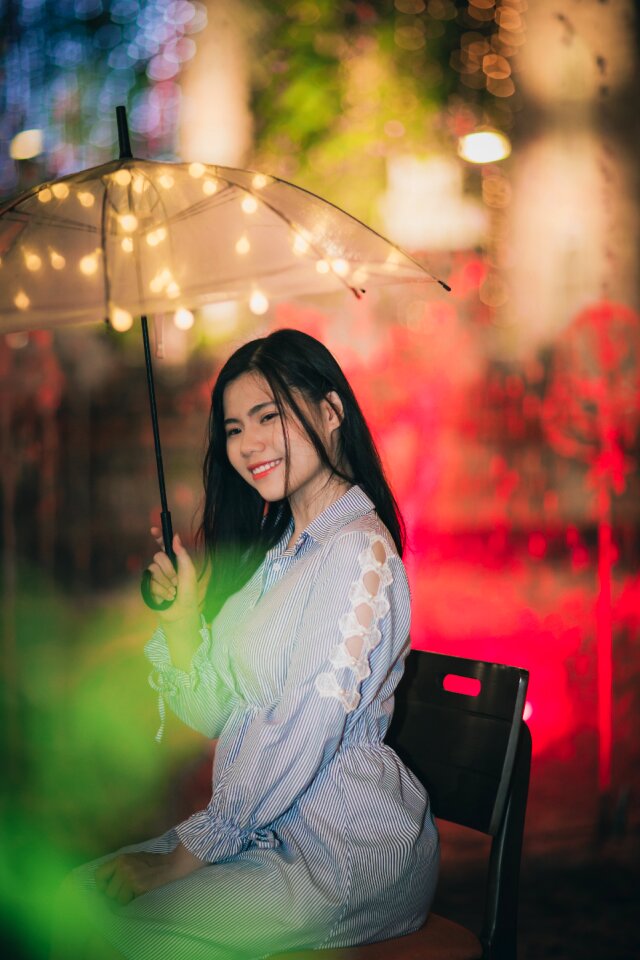 Light led woman