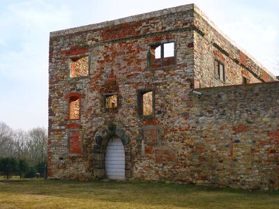 Brick house building photo