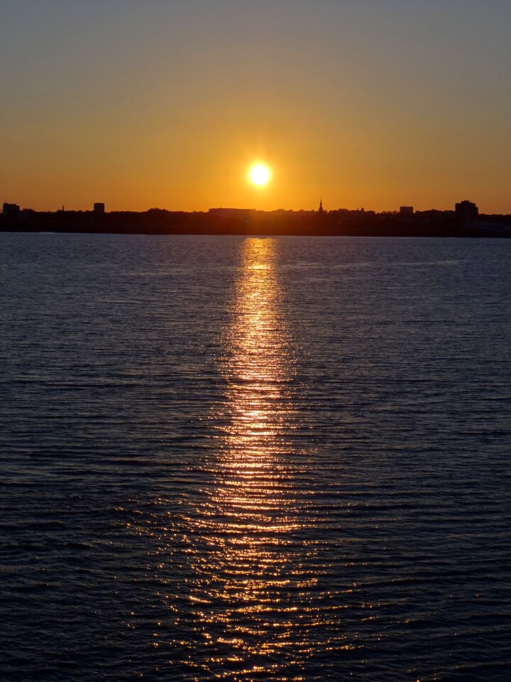 Liverpool river sunset