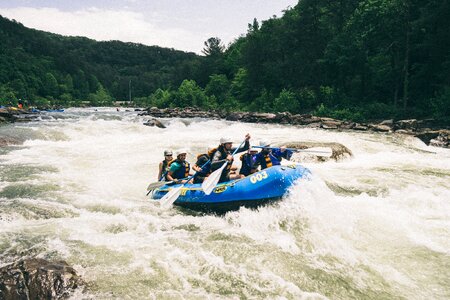 Water rafting rapids