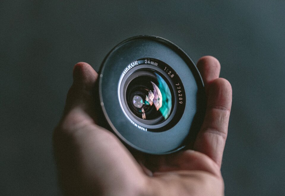 Lens photography hand