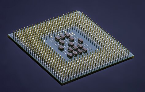 Chip computer processor photo