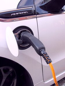 Hybrid car power cable plug photo