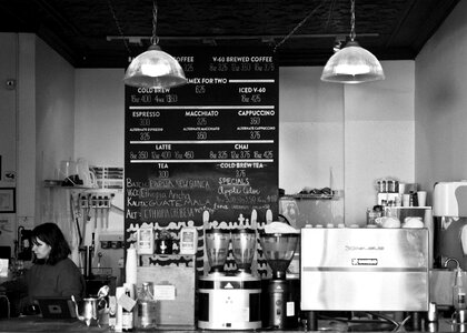 Coffee cafe menu photo