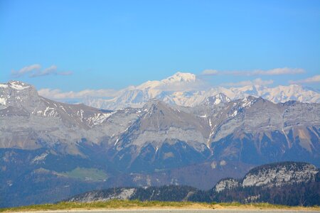 Snow lord magical landscape mont blanc photo