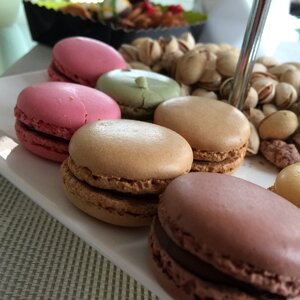 Candy biscuit macrons photo