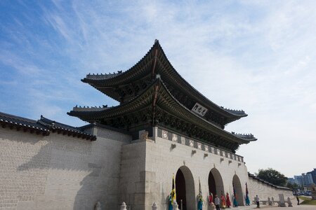 Chinese architecture gate historic site photo