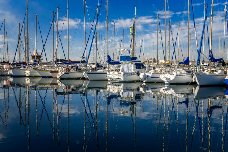 Marina yacht anchor photo