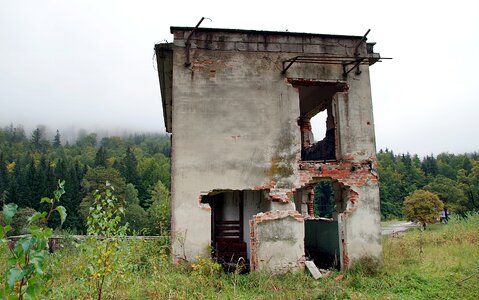 Abandoned destroyed architecture photo