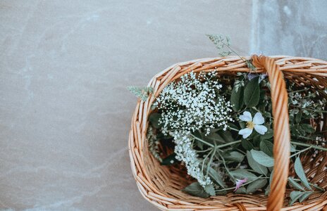 Nature flower basket