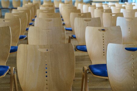 Lecture audience preparation photo