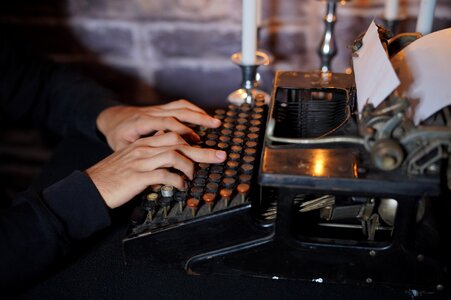 Old typewriter nostalgia office photo