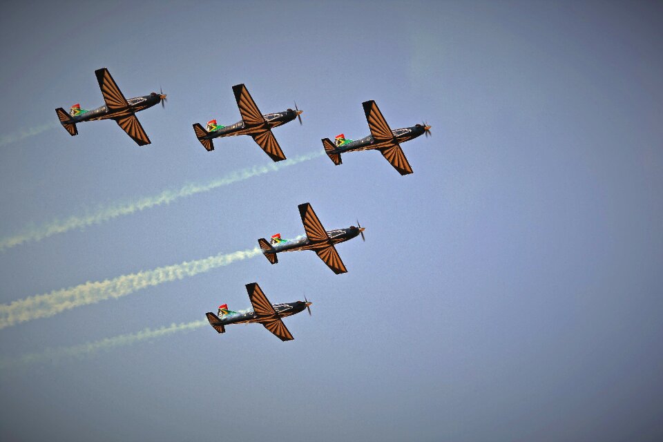 Formation aerobatics display photo