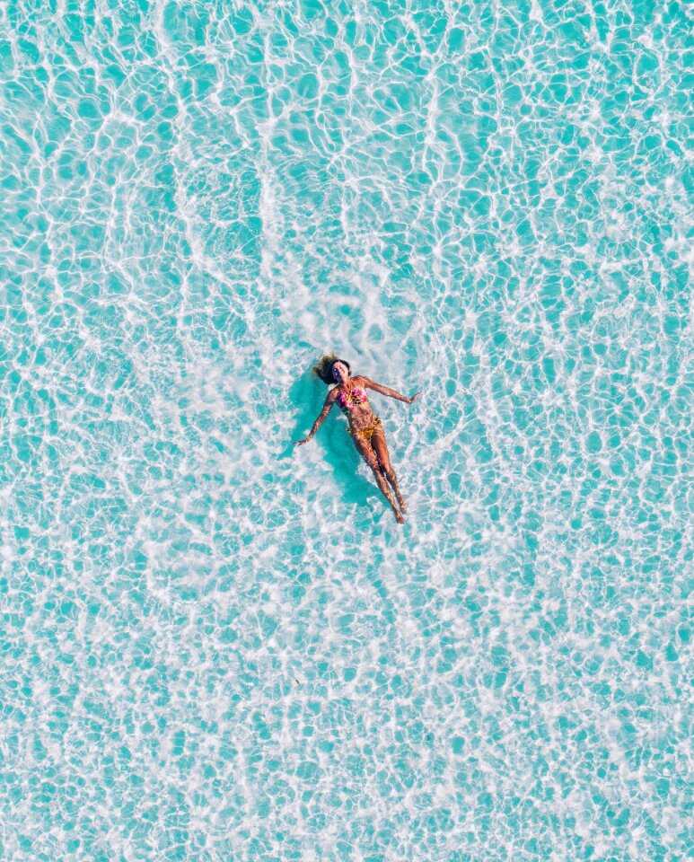Blue nature people
