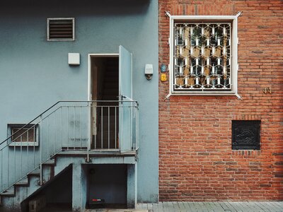 House stairs outside