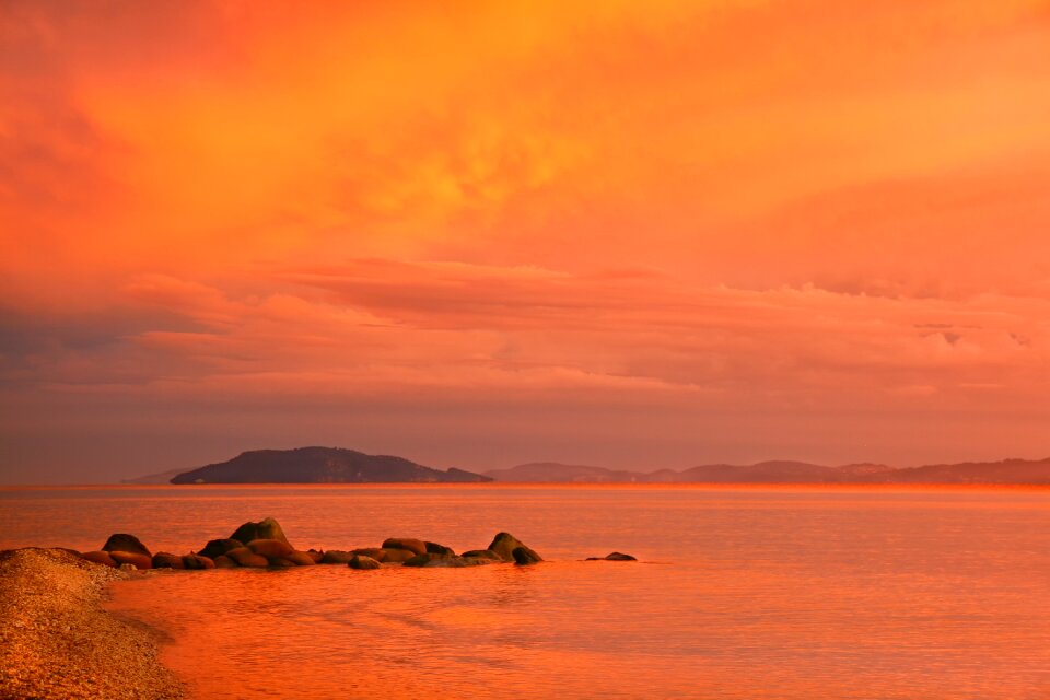 Evening twilight nature