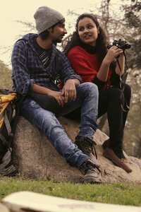 Couple romantic travel