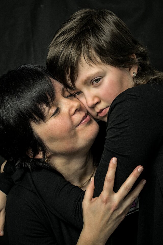 Two portrait happiness