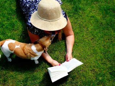Hat book mark relax