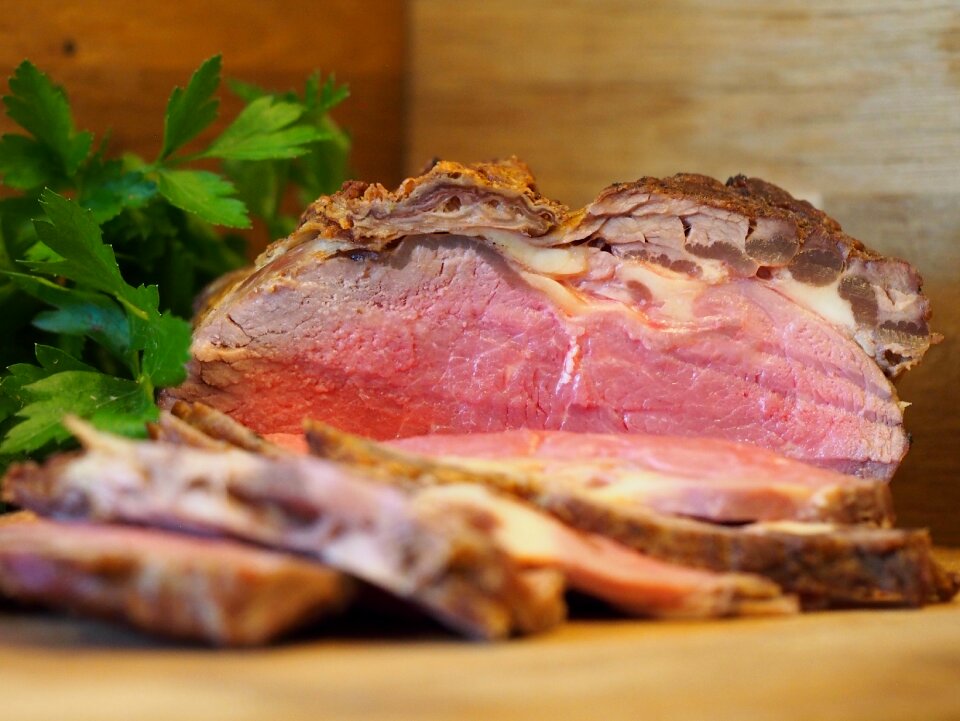 Roast beef steak sirloin