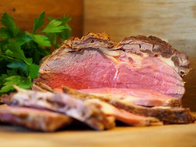 Roast beef steak sirloin photo