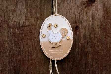 Easter decorations wooden no one photo