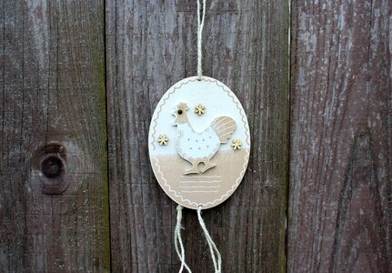 Decoration easter decorations wooden photo