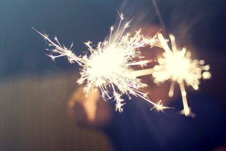 Sparklers sparkle flame photo