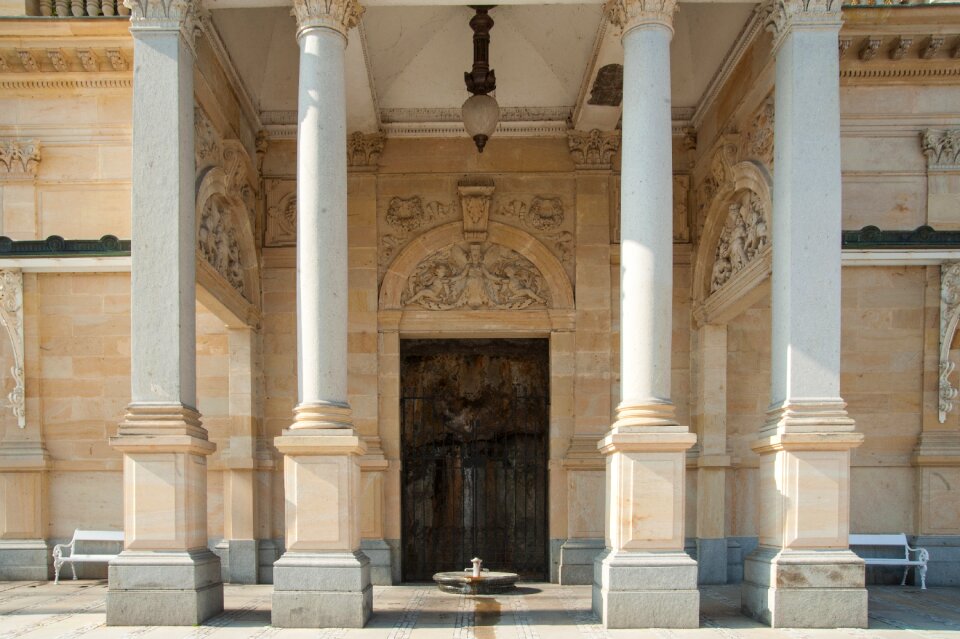 Karlovy-vary historic center architecture