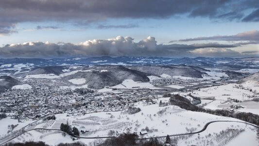 Urban sprawl snowy jura
