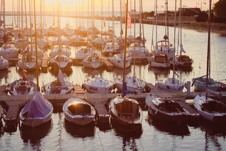 Dock pier yachts