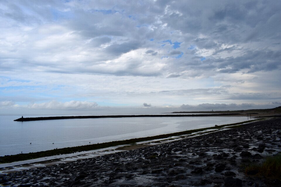 Beach sky clouds