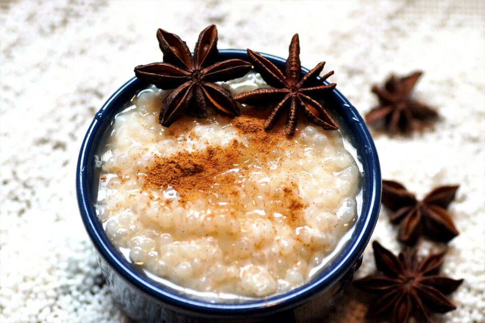 Cinnamon tapiocový pudding tapiocové pearls