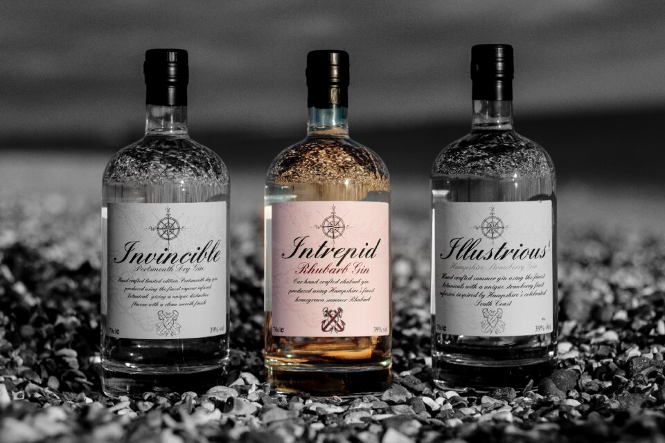 Bottle alcohol gray bottle