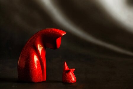 Mouse still life ceramic figurines